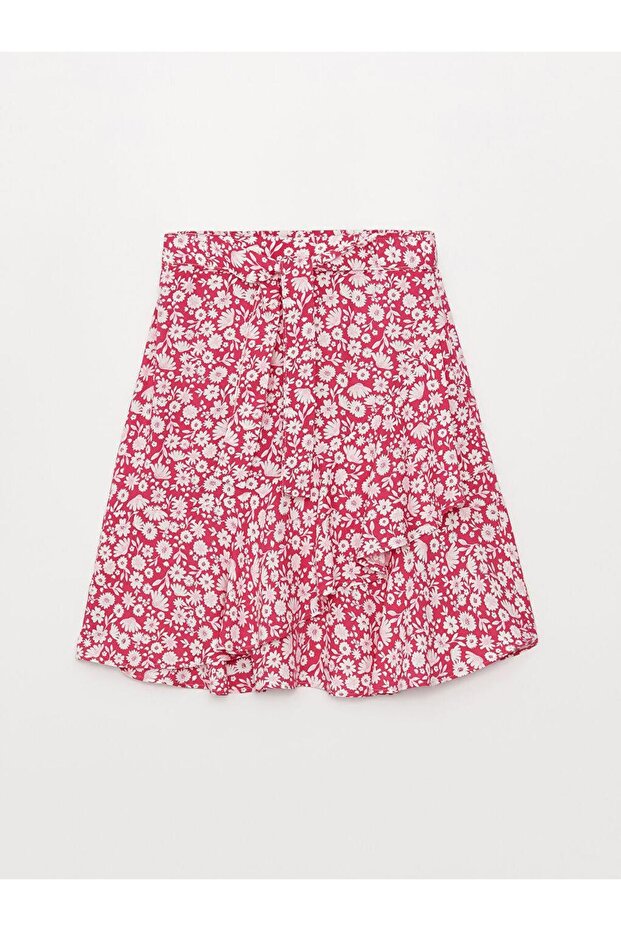 Mixed Patterned Girl's Skirt with Elastic Waist (S3)