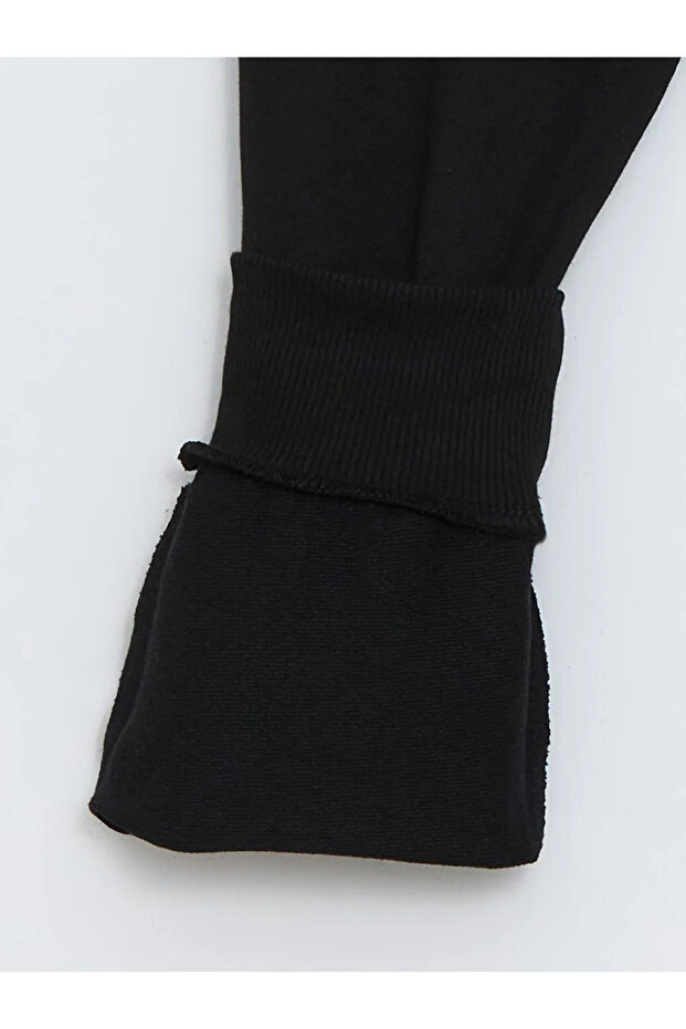 LCW Kids Siyah Kapüşonlu  Baskılı Erkek Çocuk Eşofman Takımı - 5