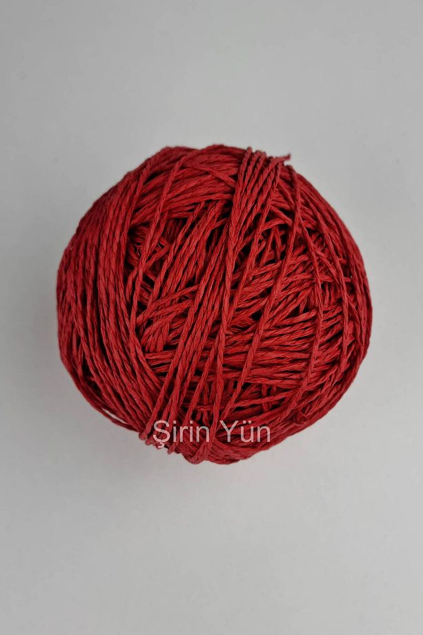Sarılmış Kağıt İp 100 Gram Kırmızı - 1