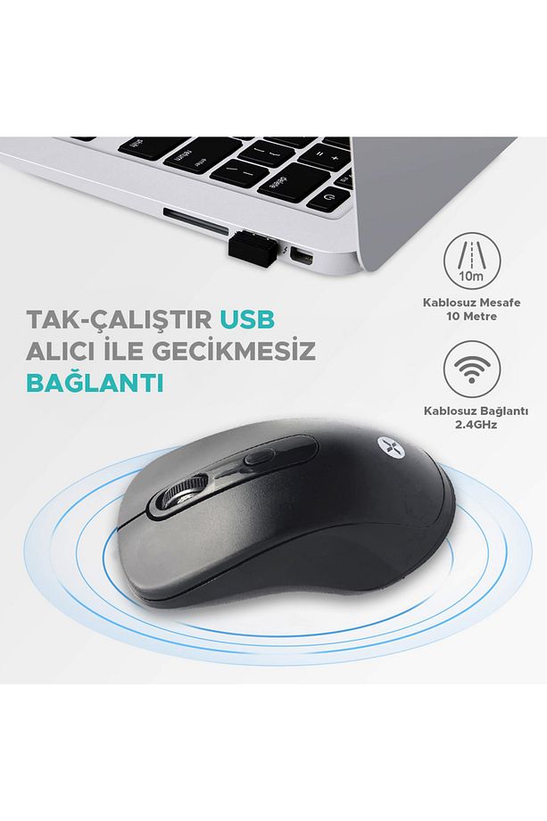 Mw-036 Kablosuz Dma010 Mouse-siyah - Dma010 - 3