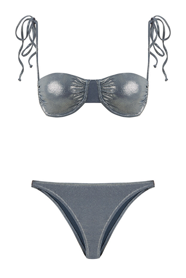 Underwire Anthracite Bikini Set - 1