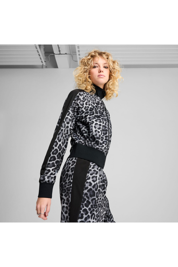 T7 Leo Allover Print Women's Jacket ( 632342 -01)