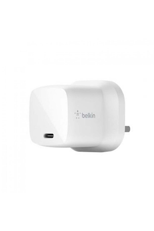 شاحن حائط BOOST CHARGE 30W USB-C PD GaN أبيض