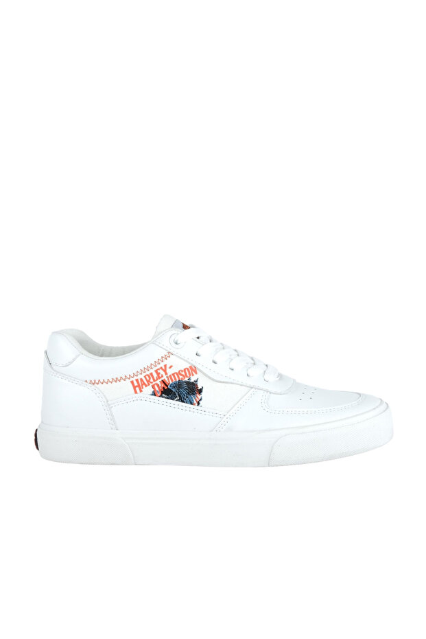023m100380 Orlando White/textile Leather Men's Sneaker