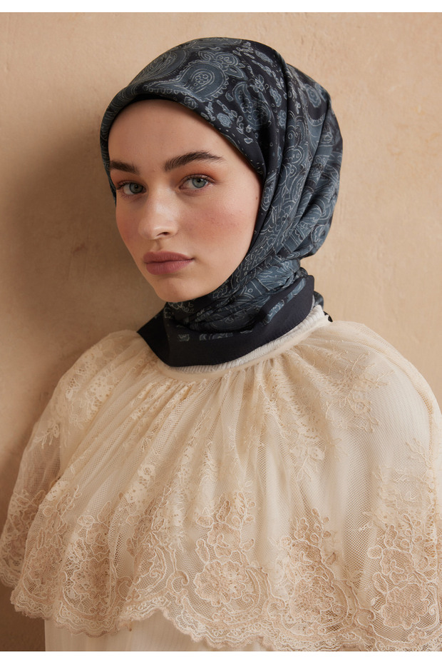 فريدا نمط القطن والحرير كوب الشرب شرنقة الأزرق - 2