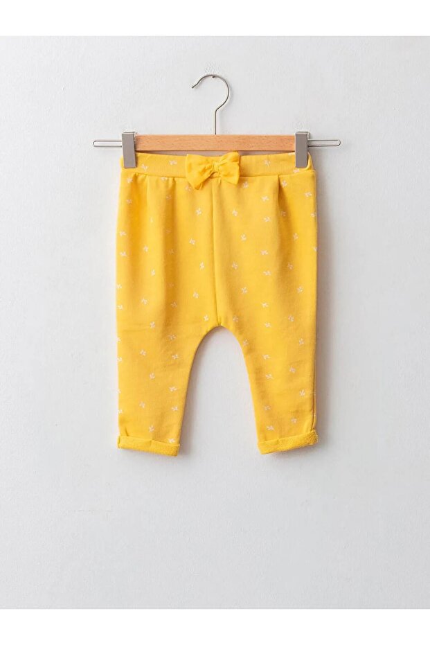 Lcw Baby Yellow Patterned Baby Girl Pants