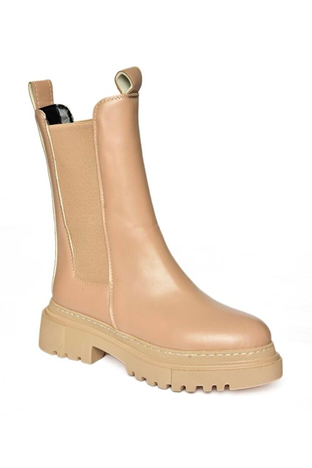 T652449009 Ten Kalın Tabanlı Kadın Bot - 4