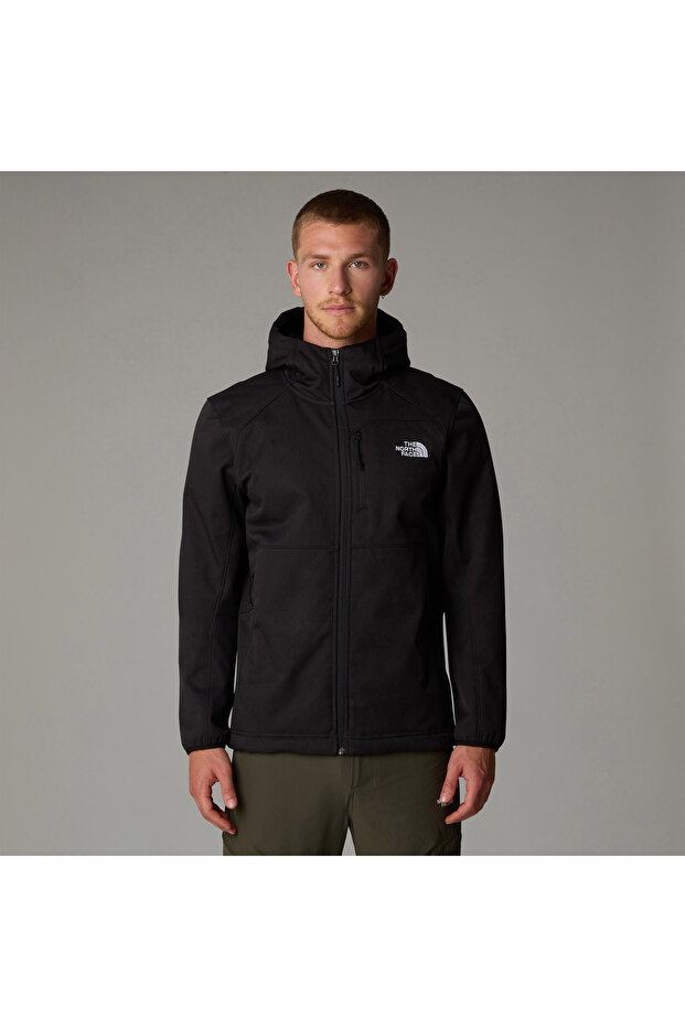 Quest Hooded Softshell Erkek Siyah Outdoor Kapüşonlu Mont - 4