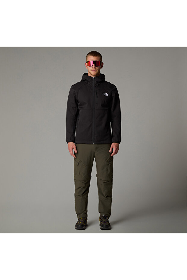 Quest Hooded Softshell Erkek Siyah Outdoor Kapüşonlu Mont - 2