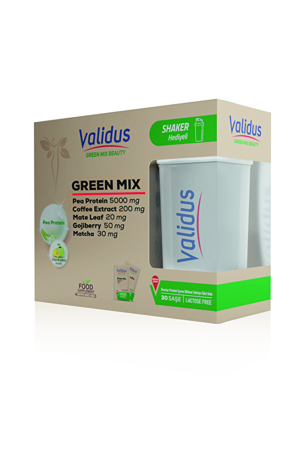Green Mix Bitkisel Protein Şase - Shaker Hediyeli - 2