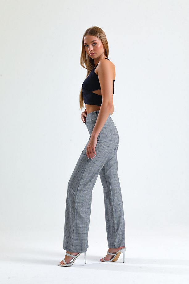 Ekose Pantolon | Pnt31679 Lacıvert - 3