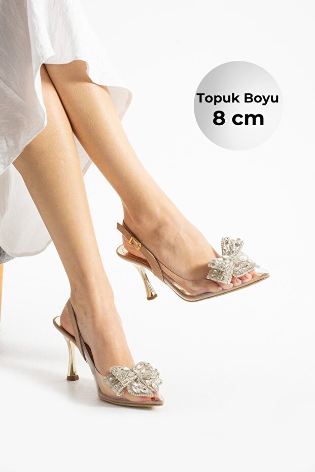 21-9 Transparent Stone Buckle Evening Dress Shoes
