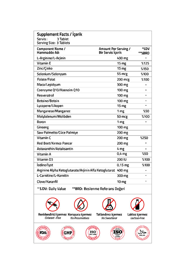 Infer-Male 120 Tablets - 3