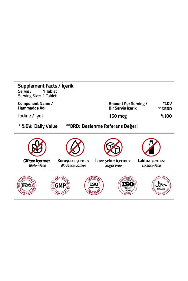 Iodine 150 Mcg 30 Blister tablets - 3