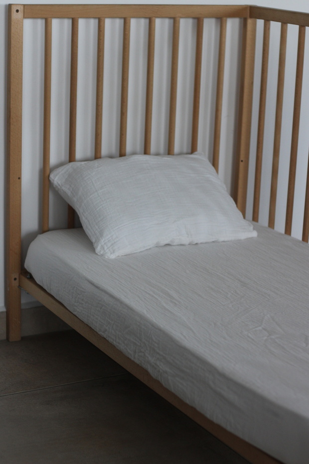 Bürümcük Muslin Fitted Sheet Set 70X120 cm 100% Organic Cotton