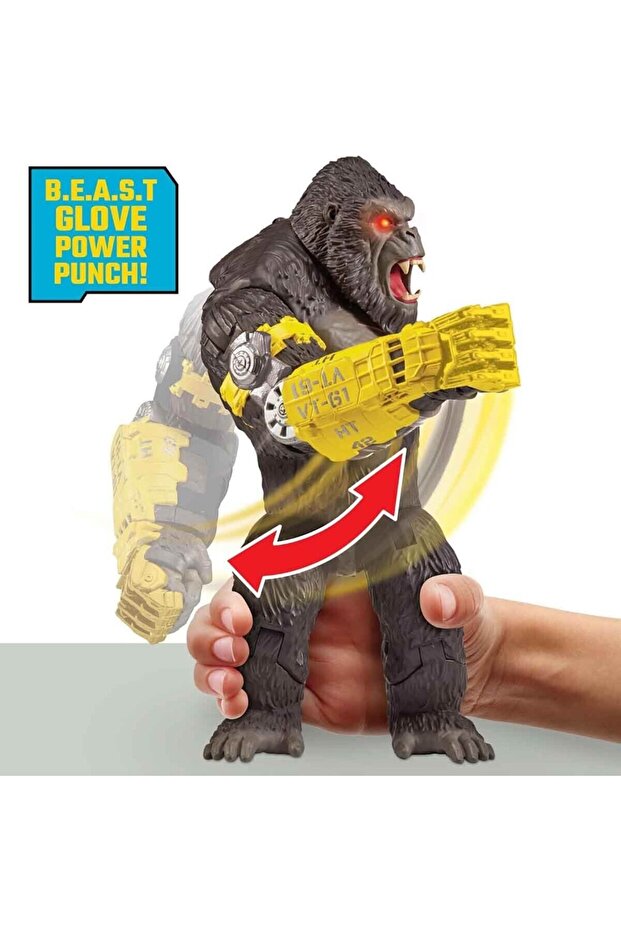 Godzilla Vs Kong: Dev 35 cm Işıklı ve Mega Yumruk Özellikli Kong Figürü - 2