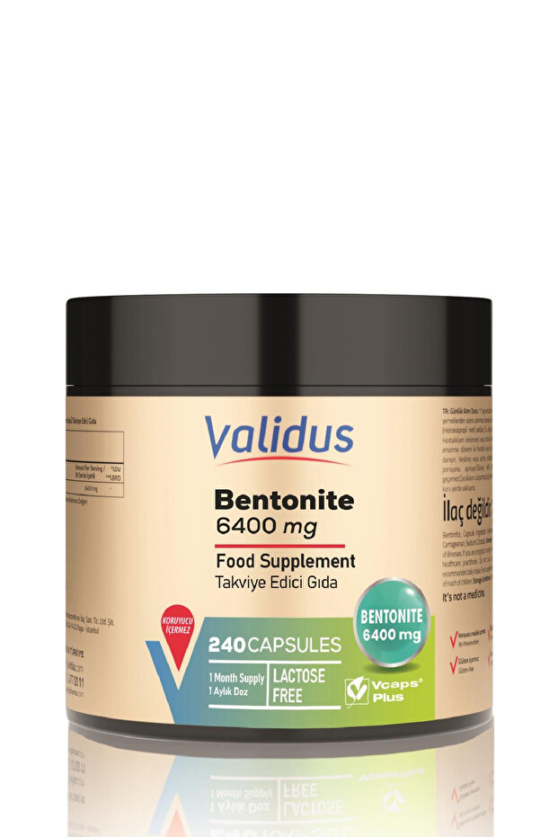 Bentonite 6400 Mg 240 Capsules - 1