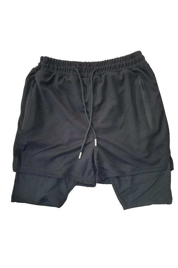 Çocuk Spor Şortu, Alt Siyah Taytlı Çok Cepli 7 8 9 10 11 12 13 14 15 16 Yaş - 2