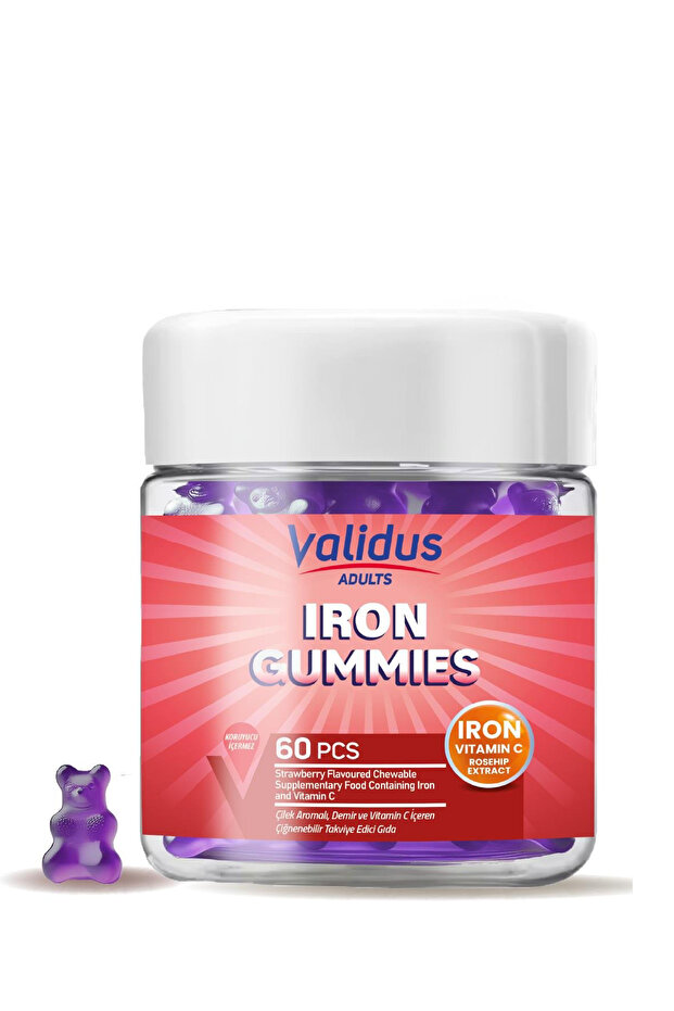 Iron Vitamin C Rosehip Extract 60 Gummies - 1