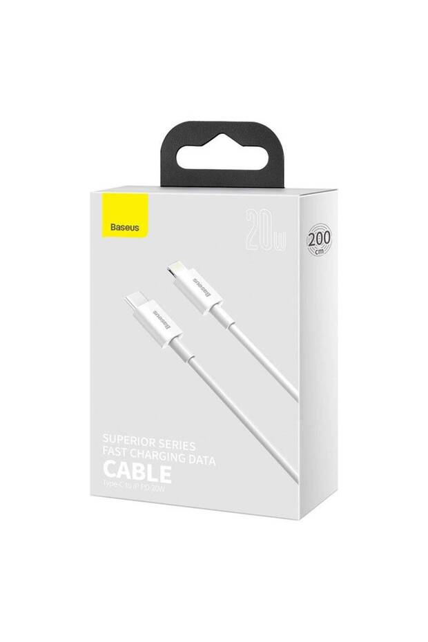 Superior Series Fast Charging Data Cable Type-C to iP PD 20W 1m White - 2