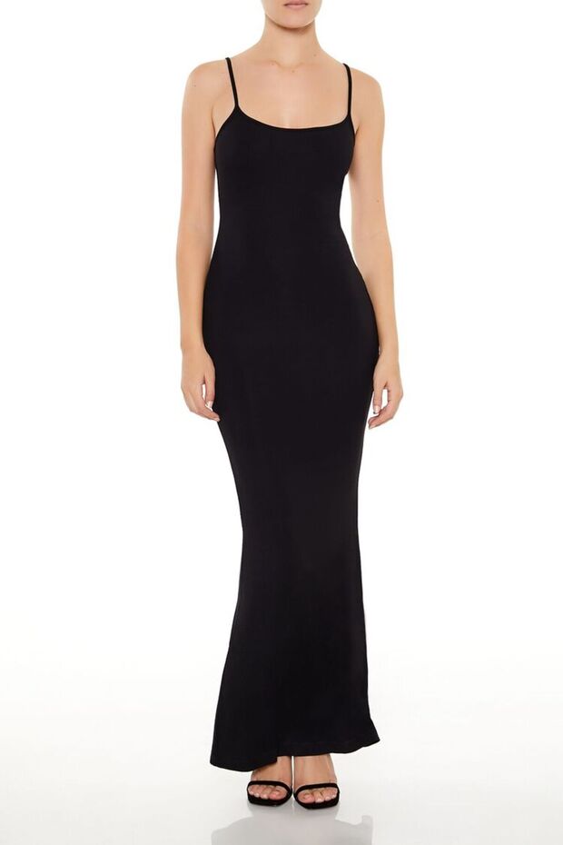 Ribanalı Askılı Maxi Elbise - 2