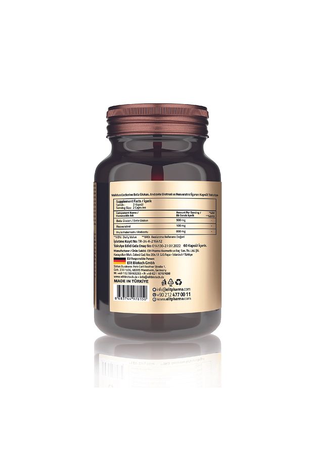 Beta Glucan 500 Mg + Inula Helenium + Resveratrol 60 Capsules - 2