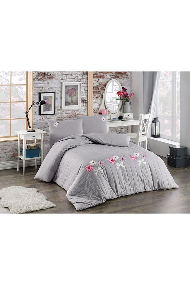 Nakışlı Dört Mevsim Set Tek Kişilik - 1