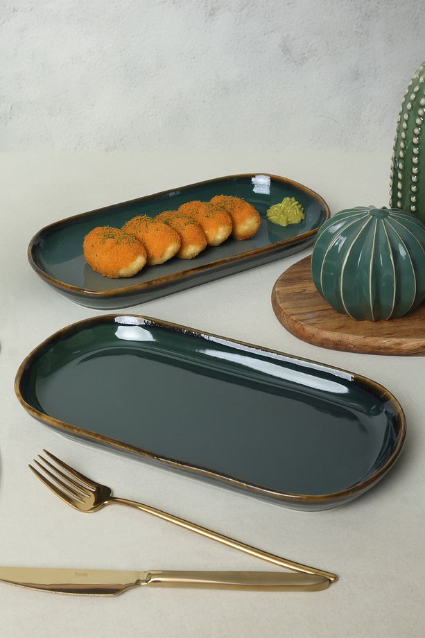 Zümrüt Noyan Kayık Tabak 28 Cm 2 Adet - 3