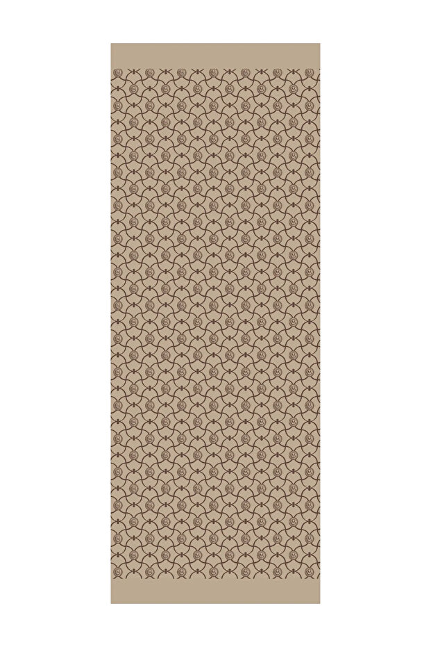 Marrakech Pattern Double Sided Shawl Bitter Brown-Beige - 7