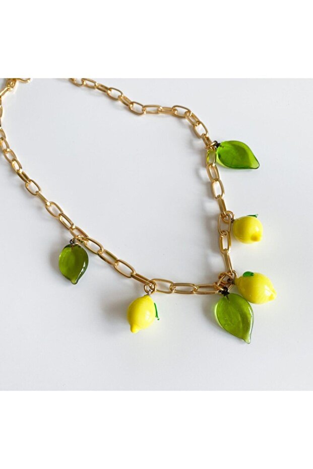 Murano Limon Kolye - 1