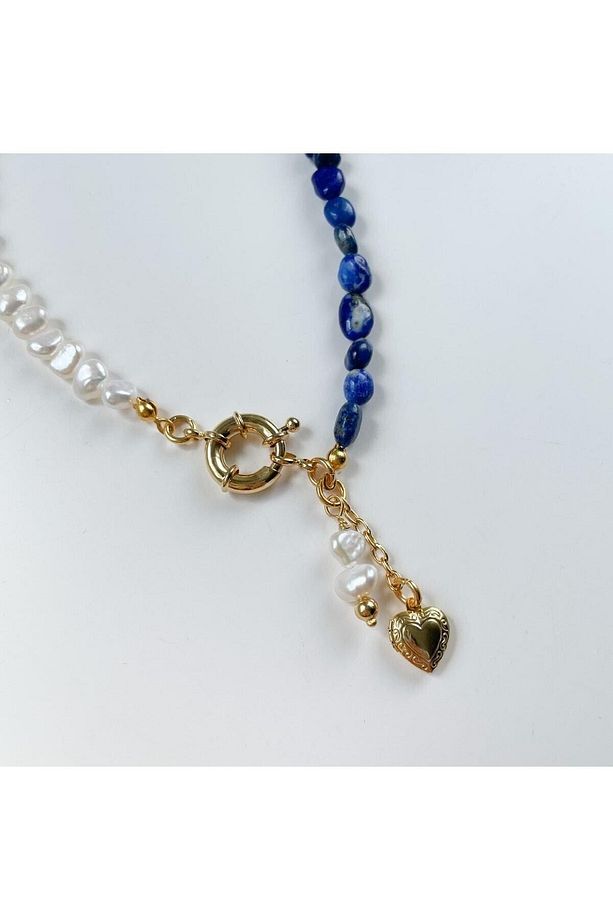 Lapis Lazuli Ve Inci Kolye - 3