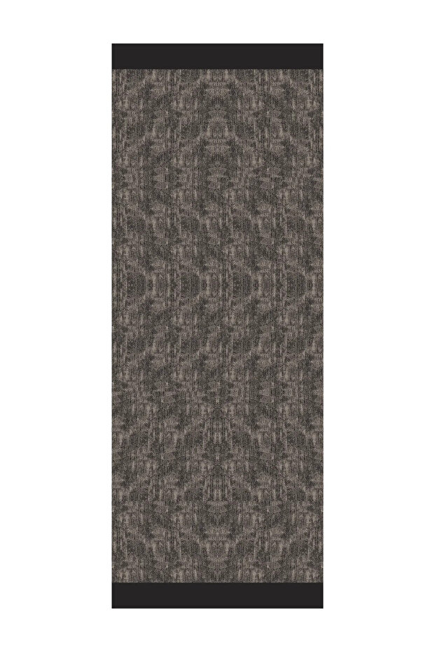 Sahra Pattern Double-Sided Shawl Black-Beige - 2