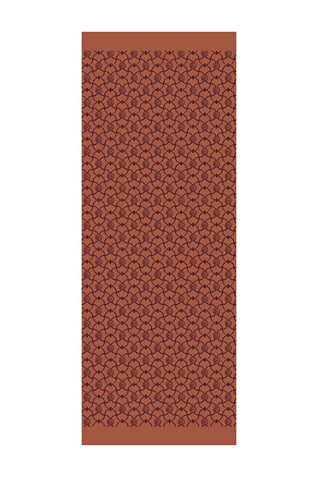 Marrakech Pattern Reversible Shawl Purple-Orange - 6