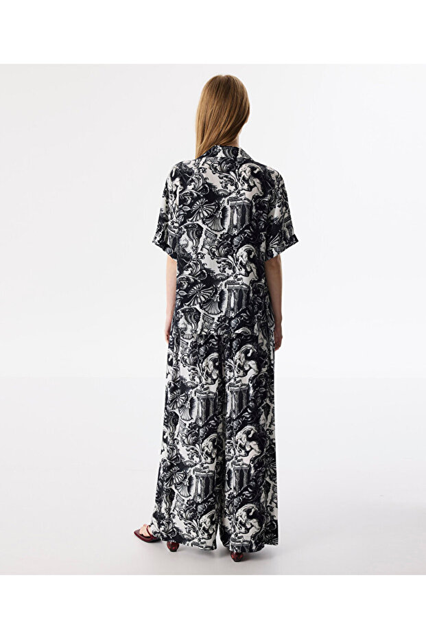 DESENLİ OVERSIZE GÖMLEK - 6