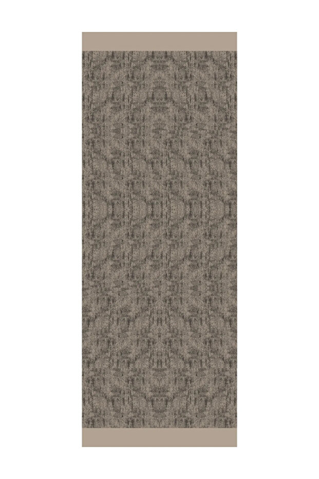 Sahra Pattern Double-Sided Shawl Black-Beige - 3