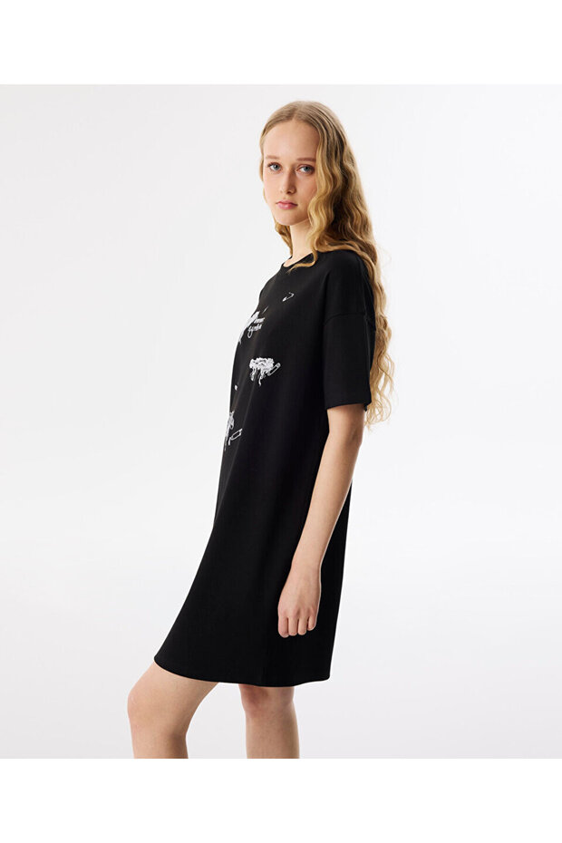 GÖRSEL BASKILI PENYE ELBİSE - 6