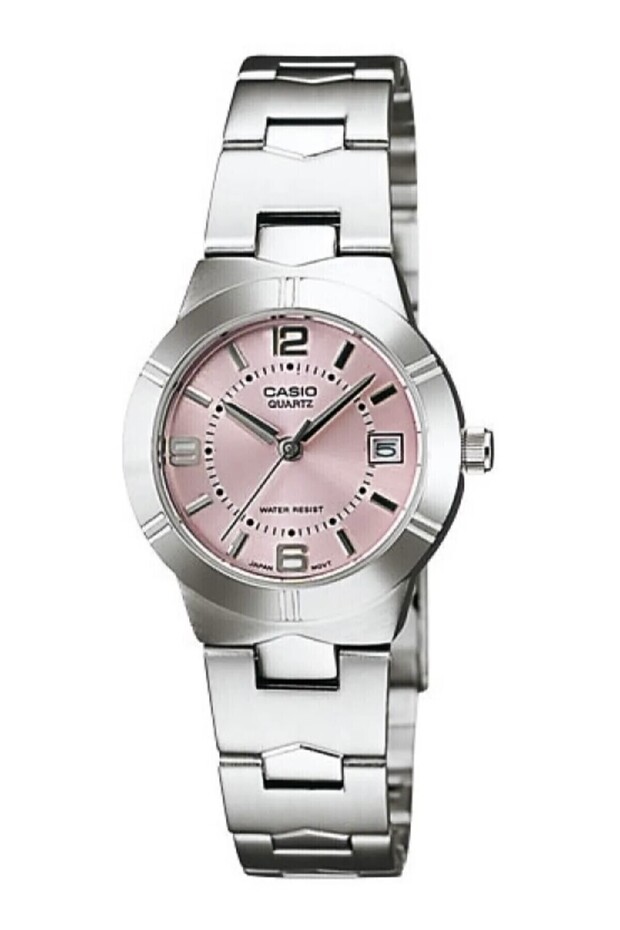 Silver Pink Color Women's Wristwatch