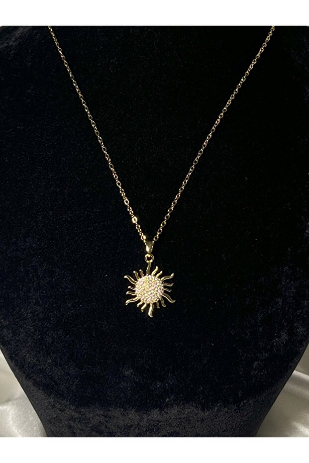 TAŞLI GÜNEŞ KOLYE - 1