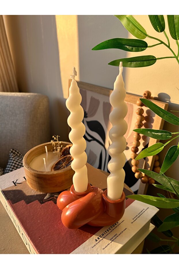 İki Oluklu Minimal Şamdan - 5