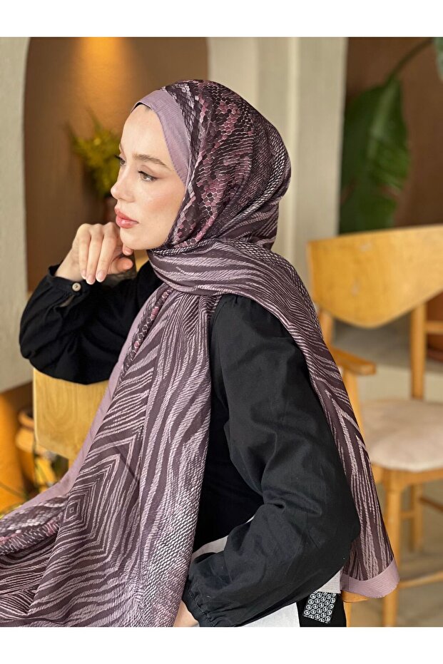 شال لينا بنمط الترتر - 3