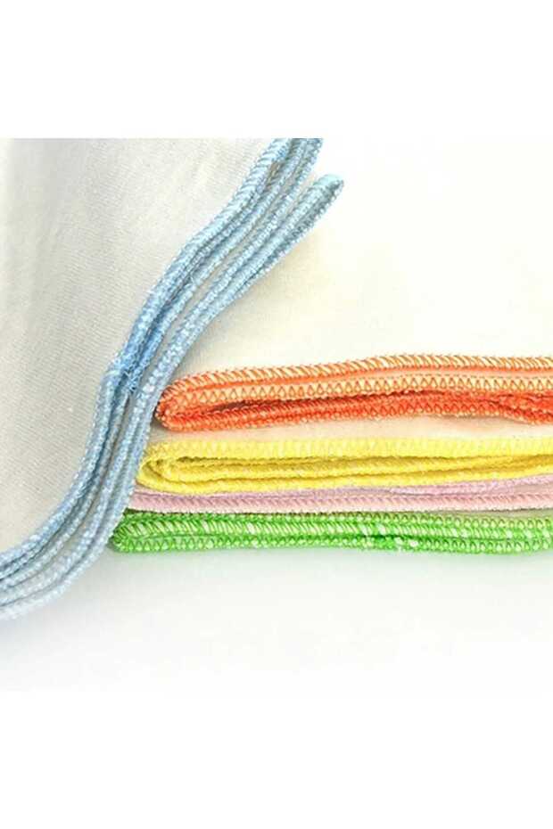 Soft Baby Mouth Wipes for Newborns and Infants - 100% Cotton with Colorful Edges (Set of 10)