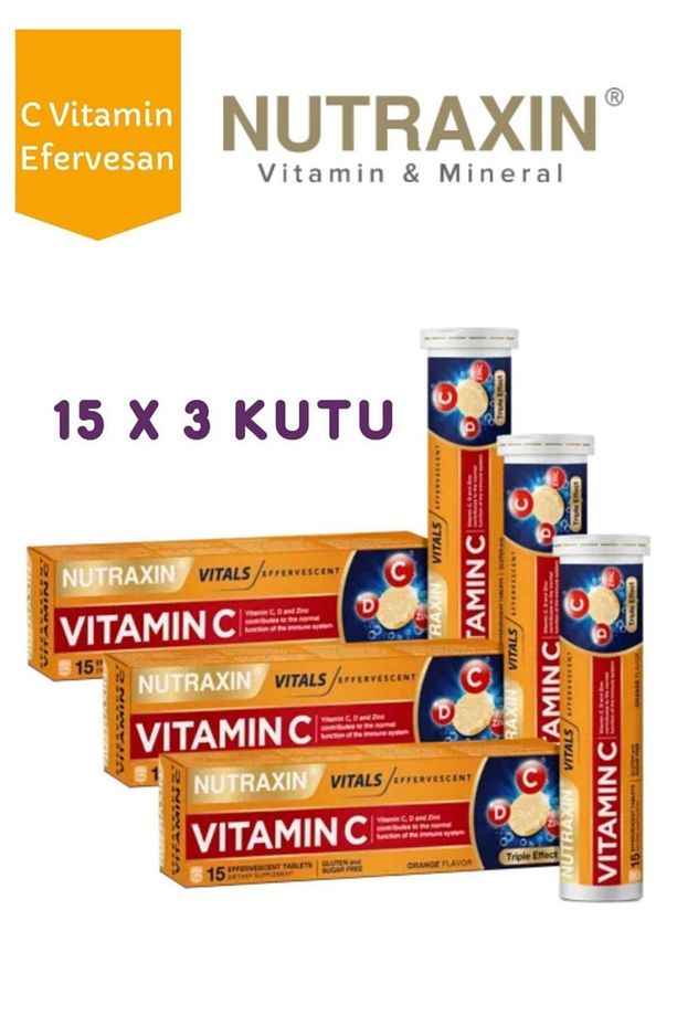 Efervesan - Vitamin C-d-zinc 15 Tablet 3 Adet - 1