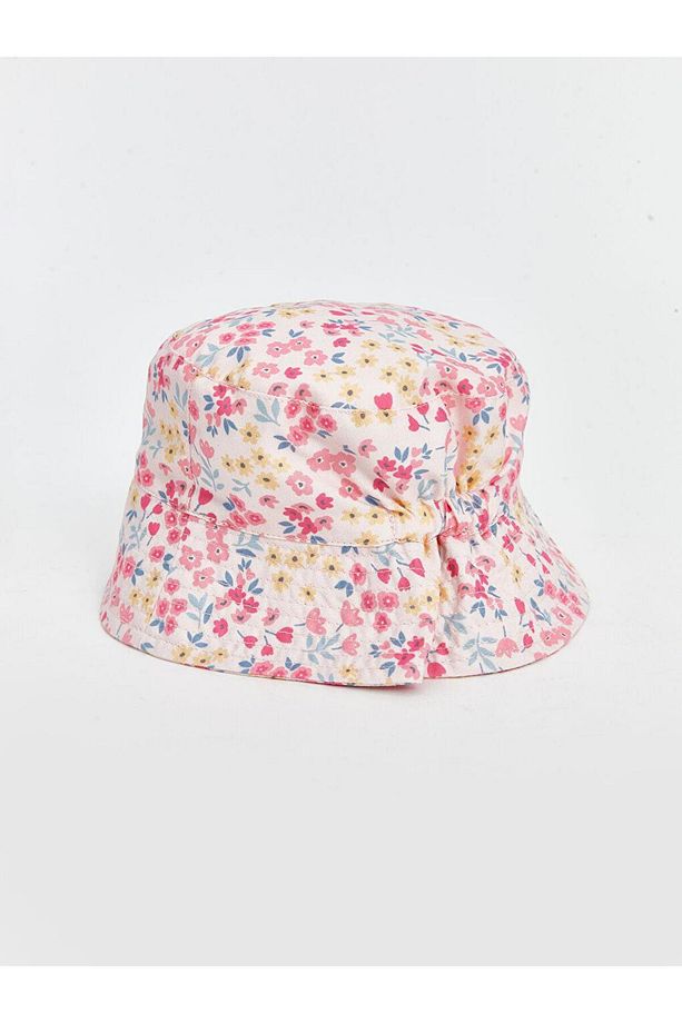 LCW baby Çiçek Desenli Kız Bebek Bucket Şapka - 2