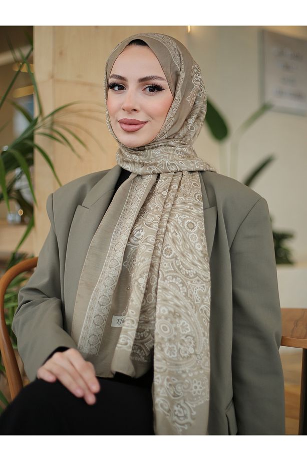 Arya Desen Hint Pamuk Şal - 1