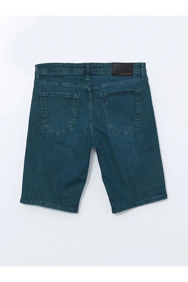 LCW Jeans Yeşil Slim Fit Erkek Jean Şort - 2