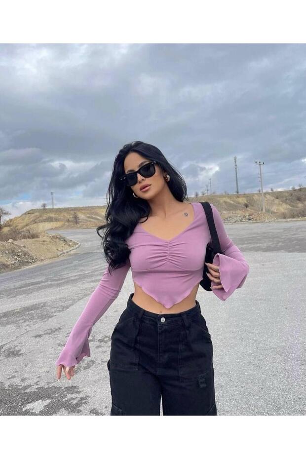 Backless Chain Detailed Crop - 1