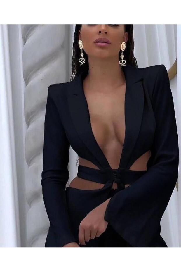 Siyah Şortlu Tulum - 1