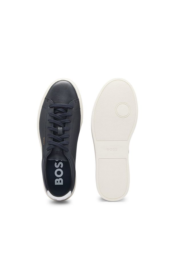 Hakiki Deri Logolu Sneaker Ayakkabı Erkek AYAKKABI 50536480 410 - 4