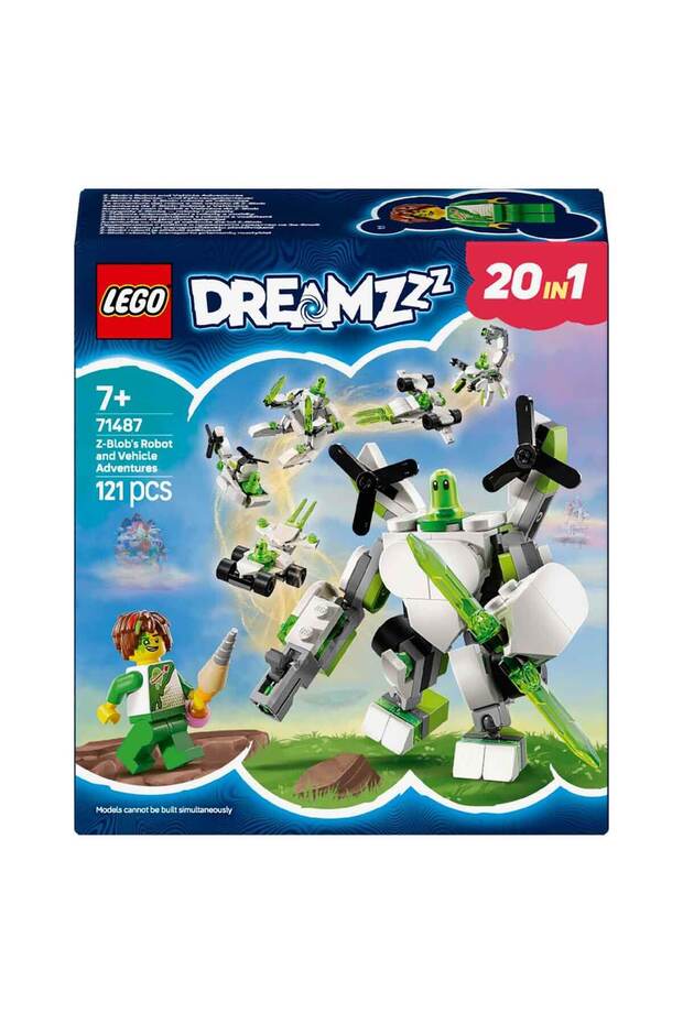 ® DREAMZzz Z-Blob’un Robot ve Araç Maceraları 71487 - 7 + Yaratıcı Oyuncak Yapım Seti (121 Parça) - 6