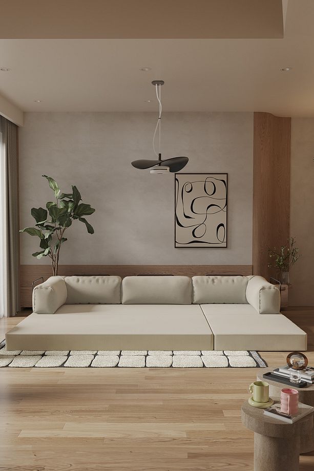 Legoom Köşe Açılır Kanepe Yatak Olabilen Rahatlama , Aktivite Koltuk, Köşe Takımı, Üçlü Kanepe - 3